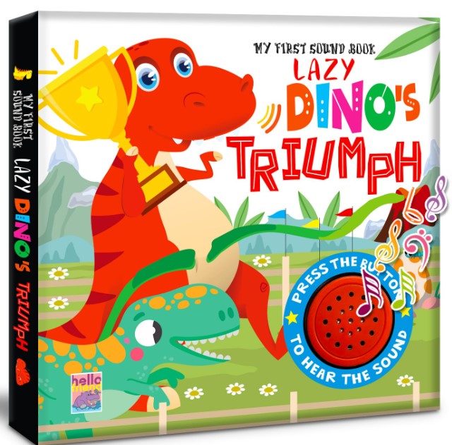 Lazy Dinosaur Trump Single Sound Book for Kids, Childerns and Toddlers - Interactive Musical Rhymes, Baby Learning & Intelligence Fun Colorful Board Book - Ages 1 Plus Year